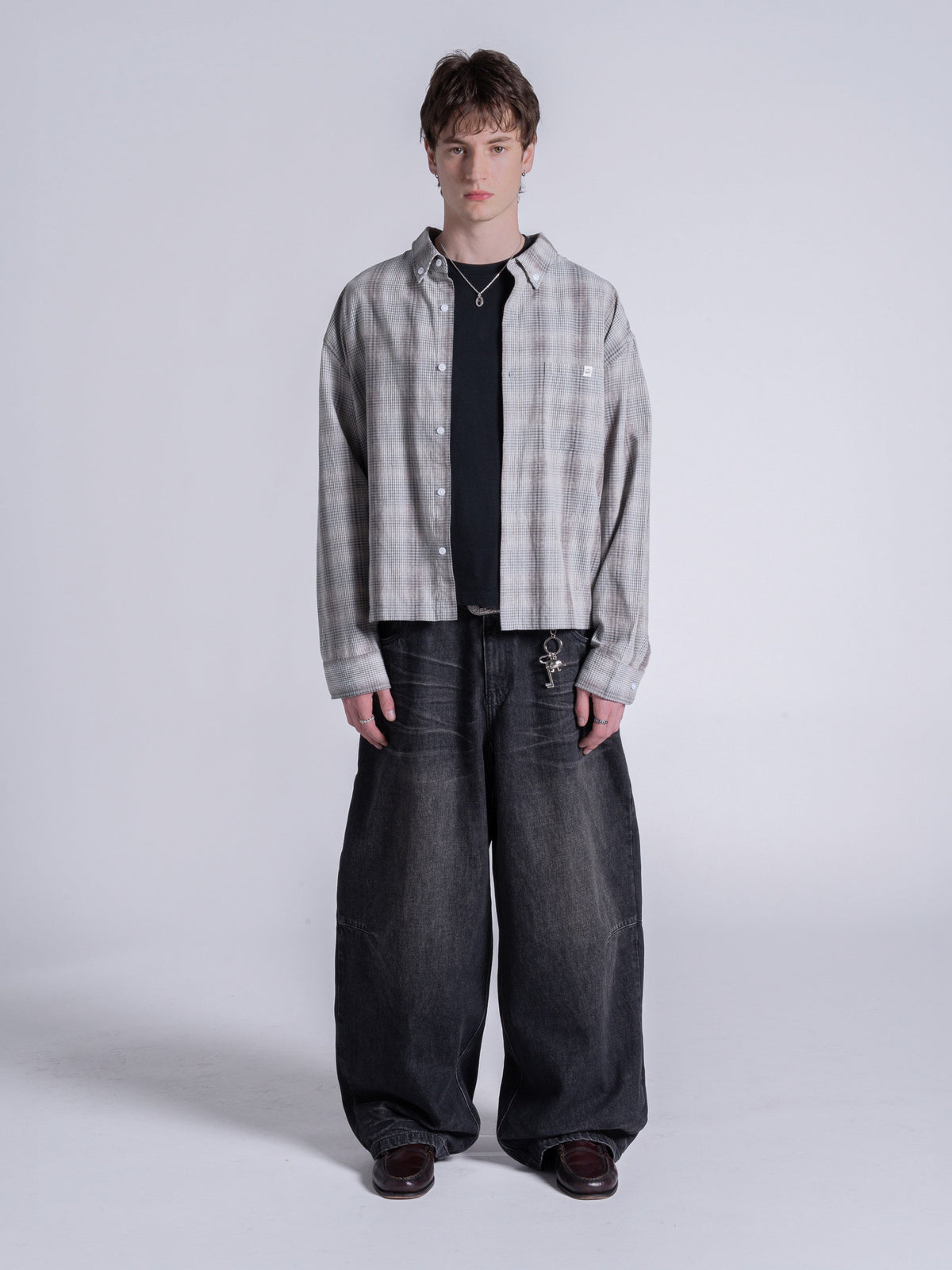 FLANNEL - GREY/BLUE