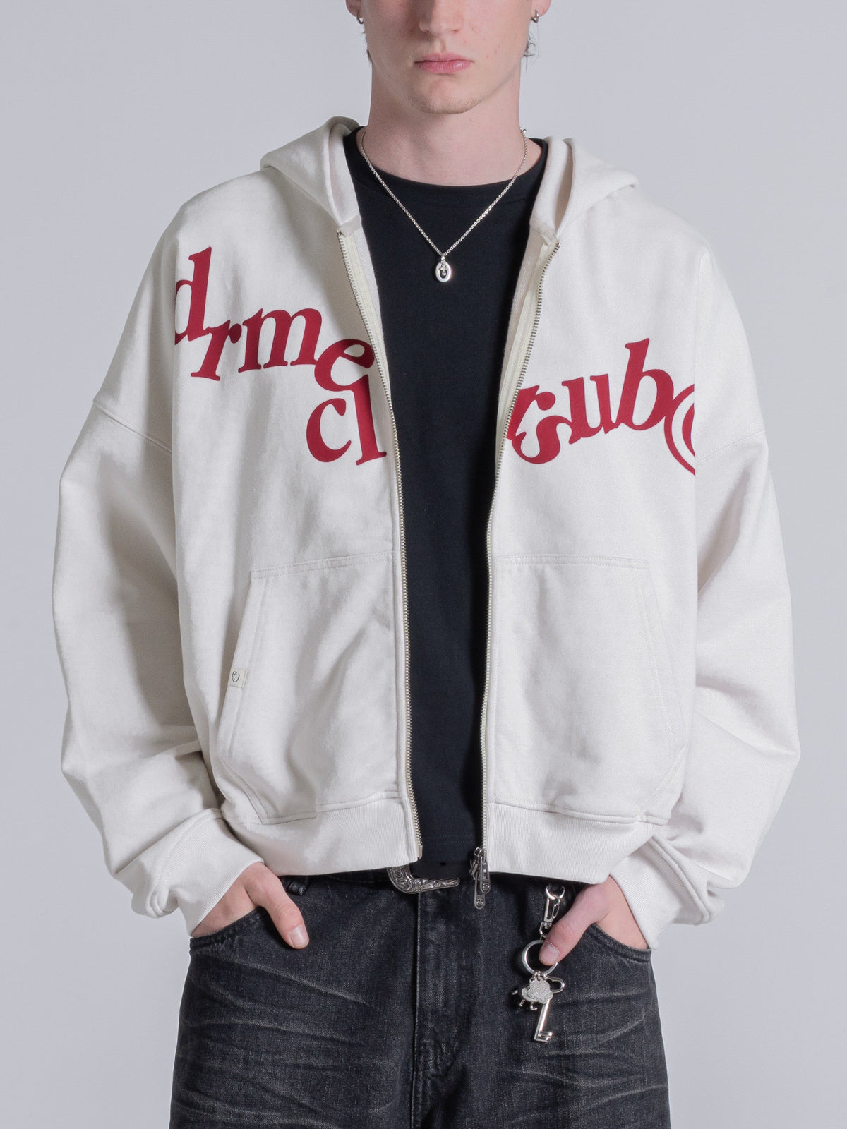 HANGING LETTERS ZIP - OFF WHITE