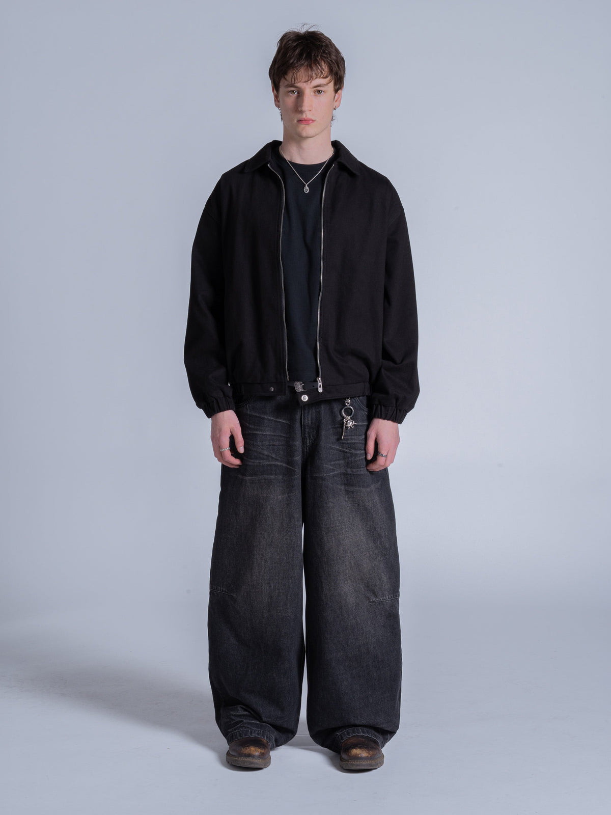 COLLARED JACKET - BLACK
