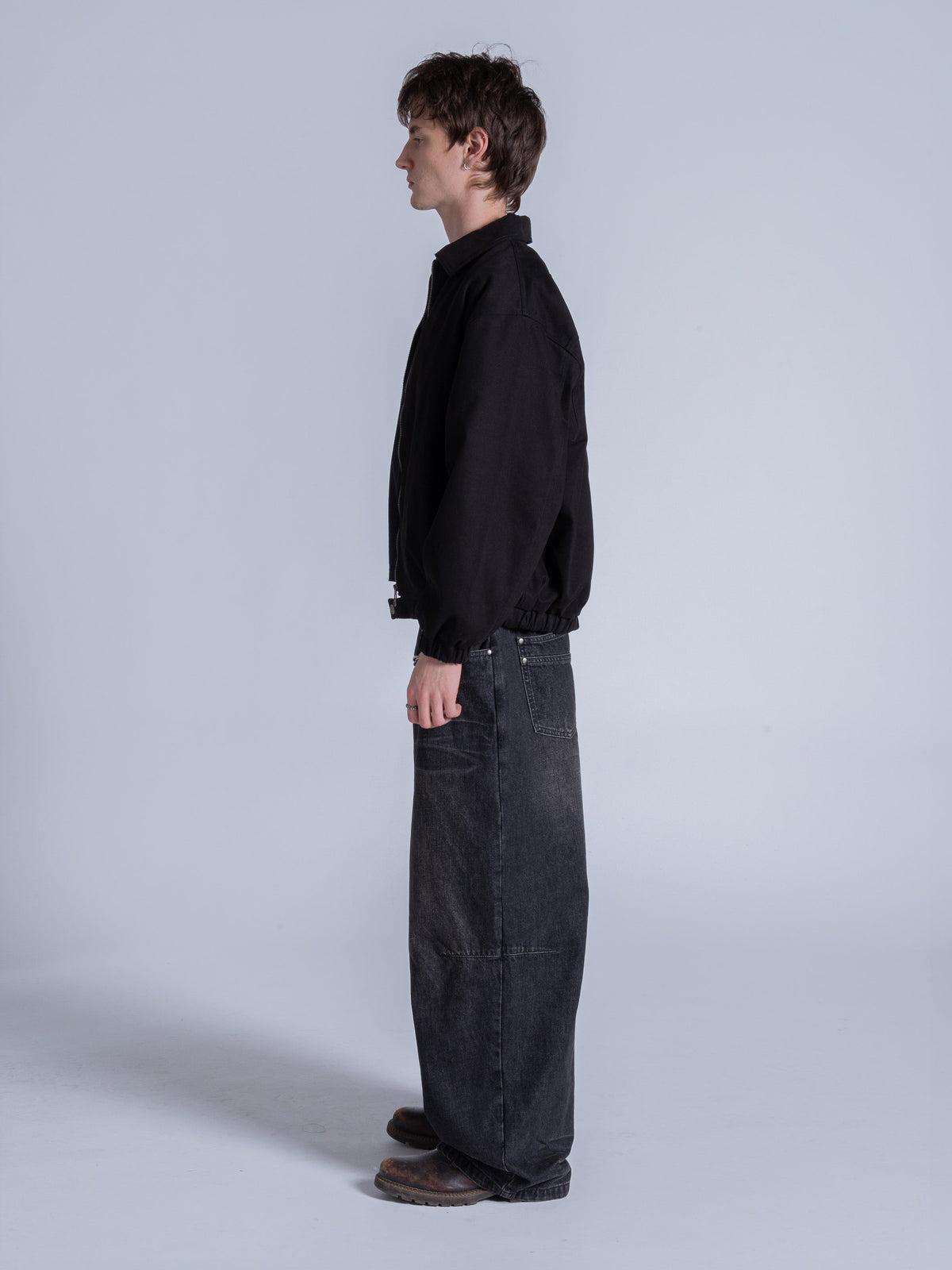 COLLARED JACKET - BLACK