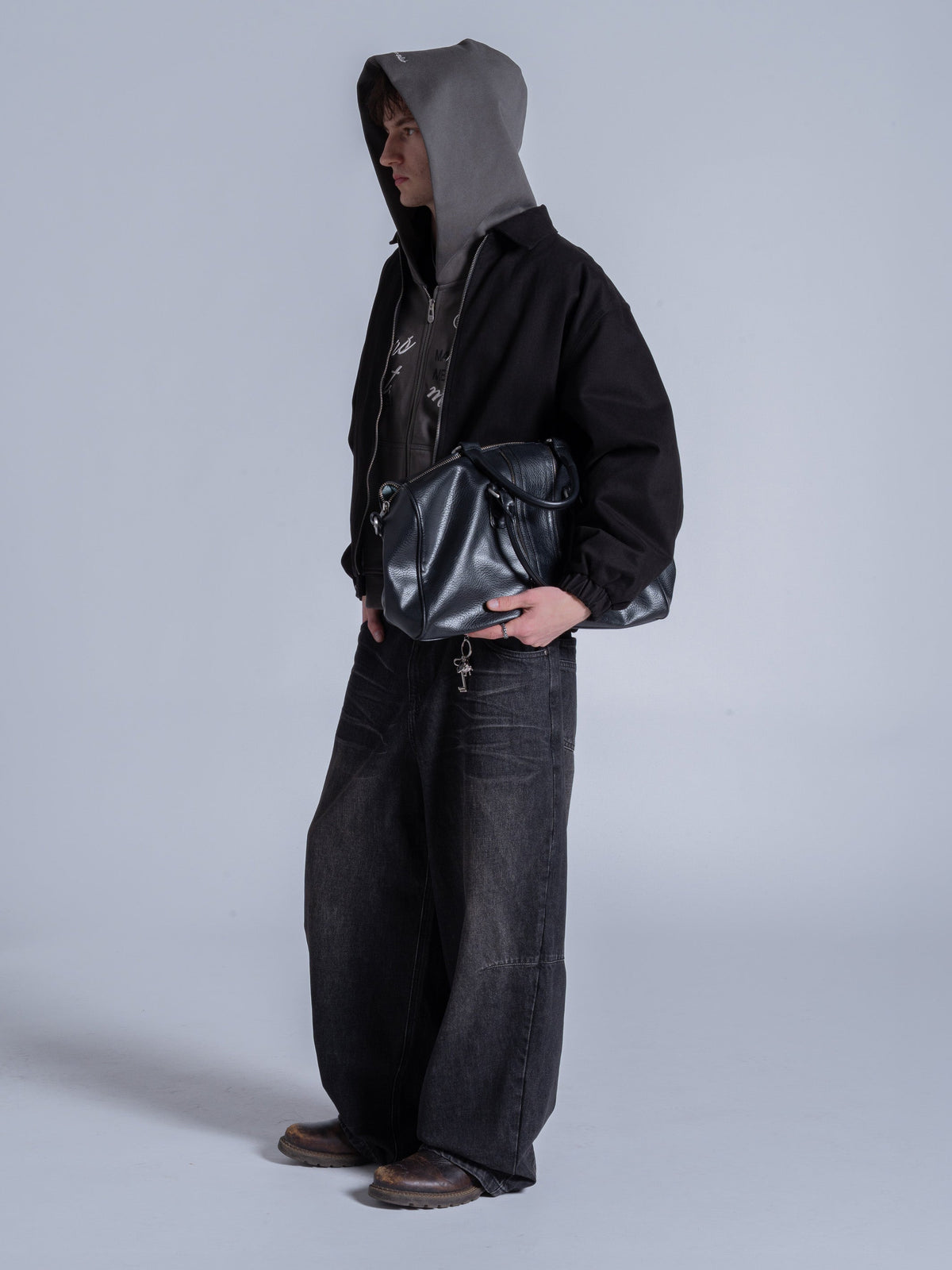 COLLARED JACKET - BLACK