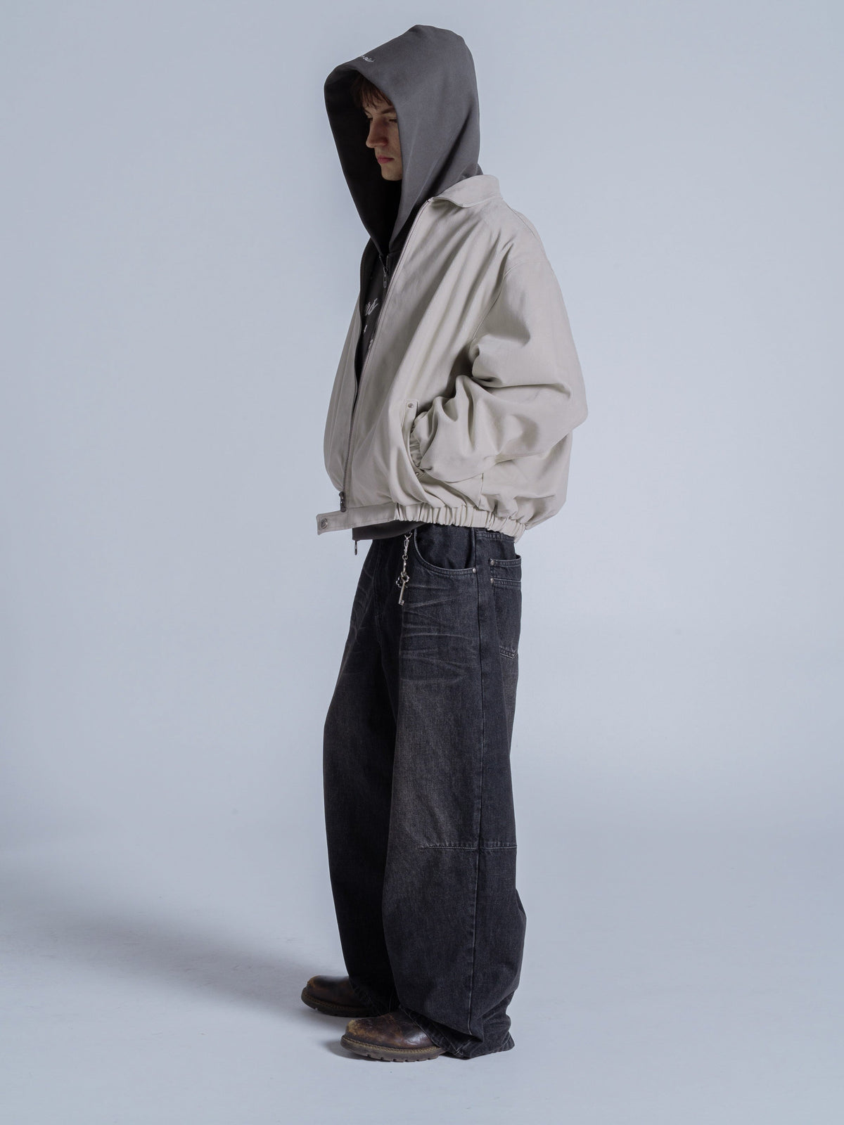COLLARED JACKET - BONE