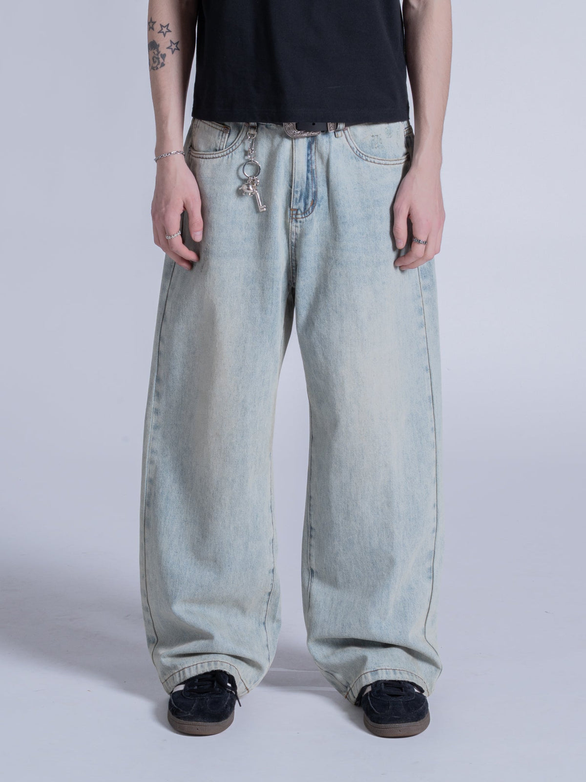 EVERYDAY LOOSE FIT JEANS - WASHED BLUE