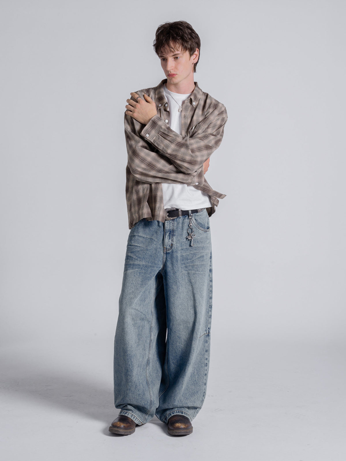 FLANNEL - BLACK/BROWN