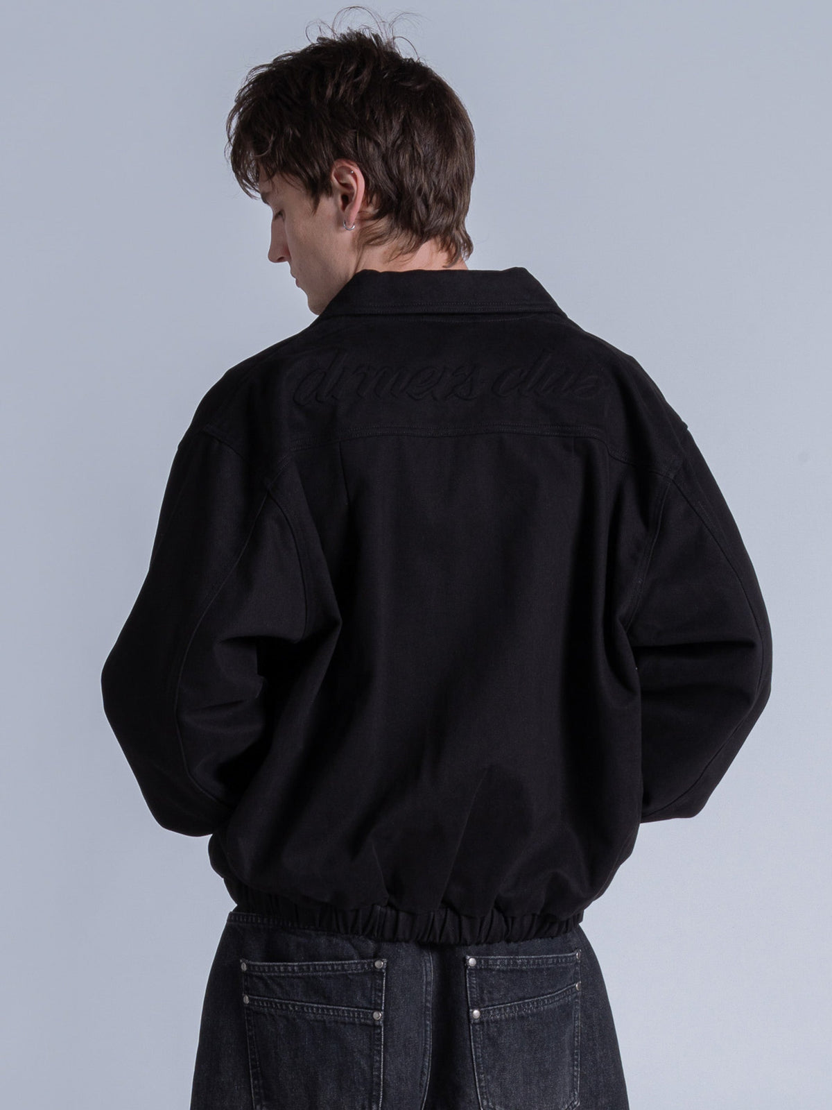 COLLARED JACKET - BLACK