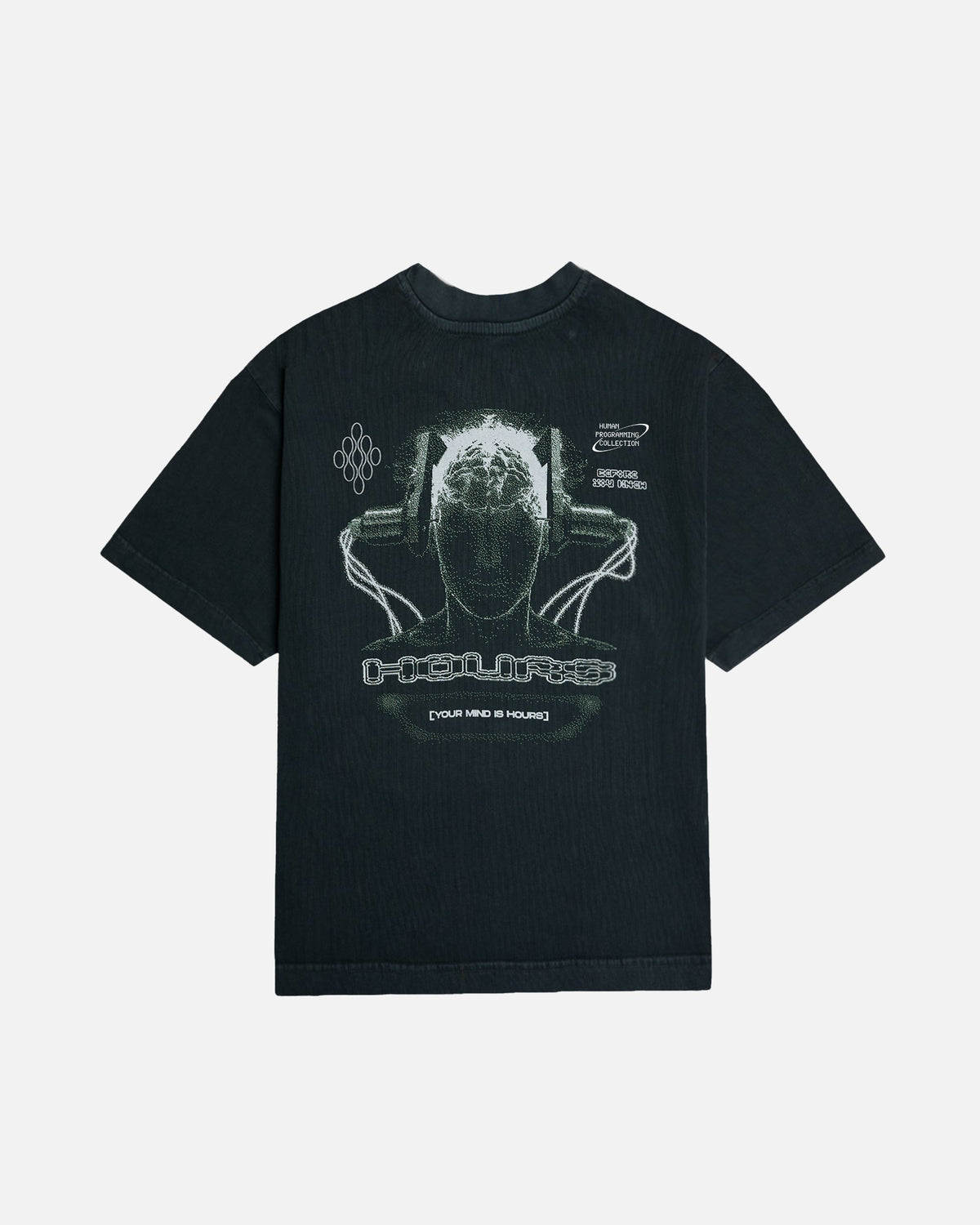 Neural Link Cropped T-Shirt - Vintage Black