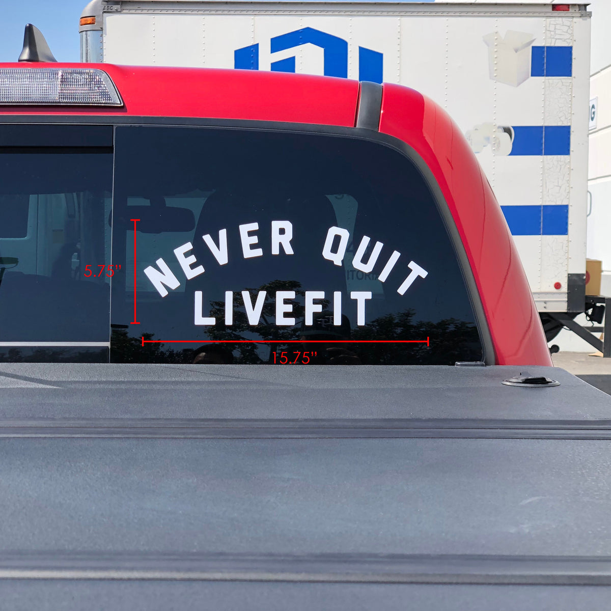 15.5" Never Quit Decal