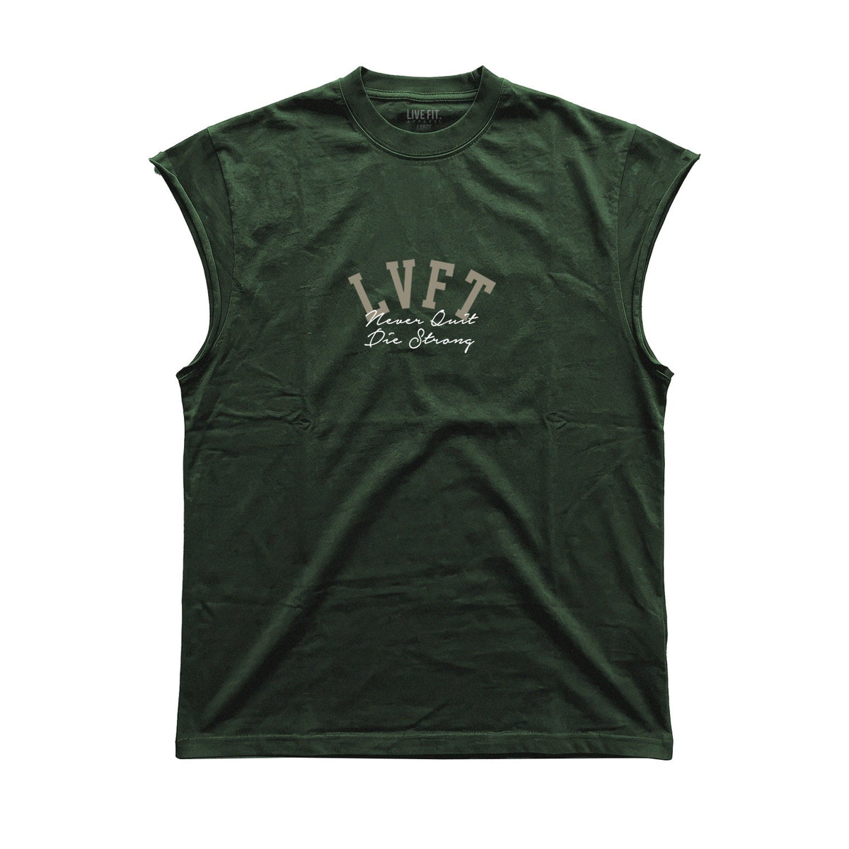 Die Strong Half Sleeve Muscle Tee - Moss