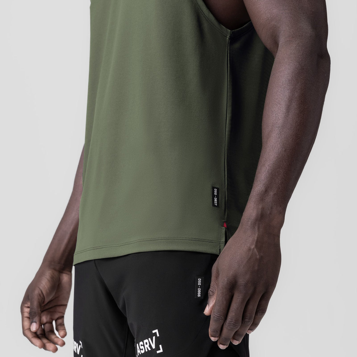 0837. 3D-Lite® 2.0 Lycra® Muscle Tank - Olive "RP"