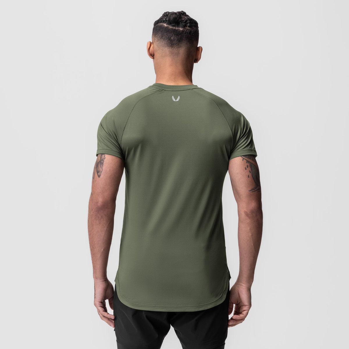 0660. AeroSilver® Established Tee - Olive "ASRV"