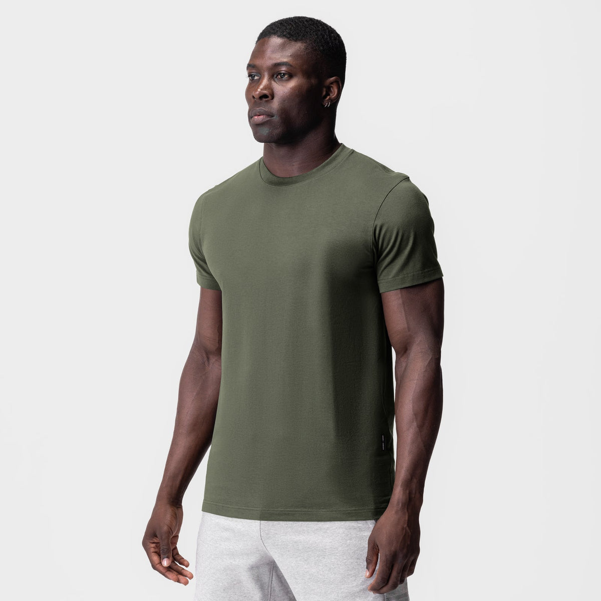 0923. Supima® Essential Tee - Olive
