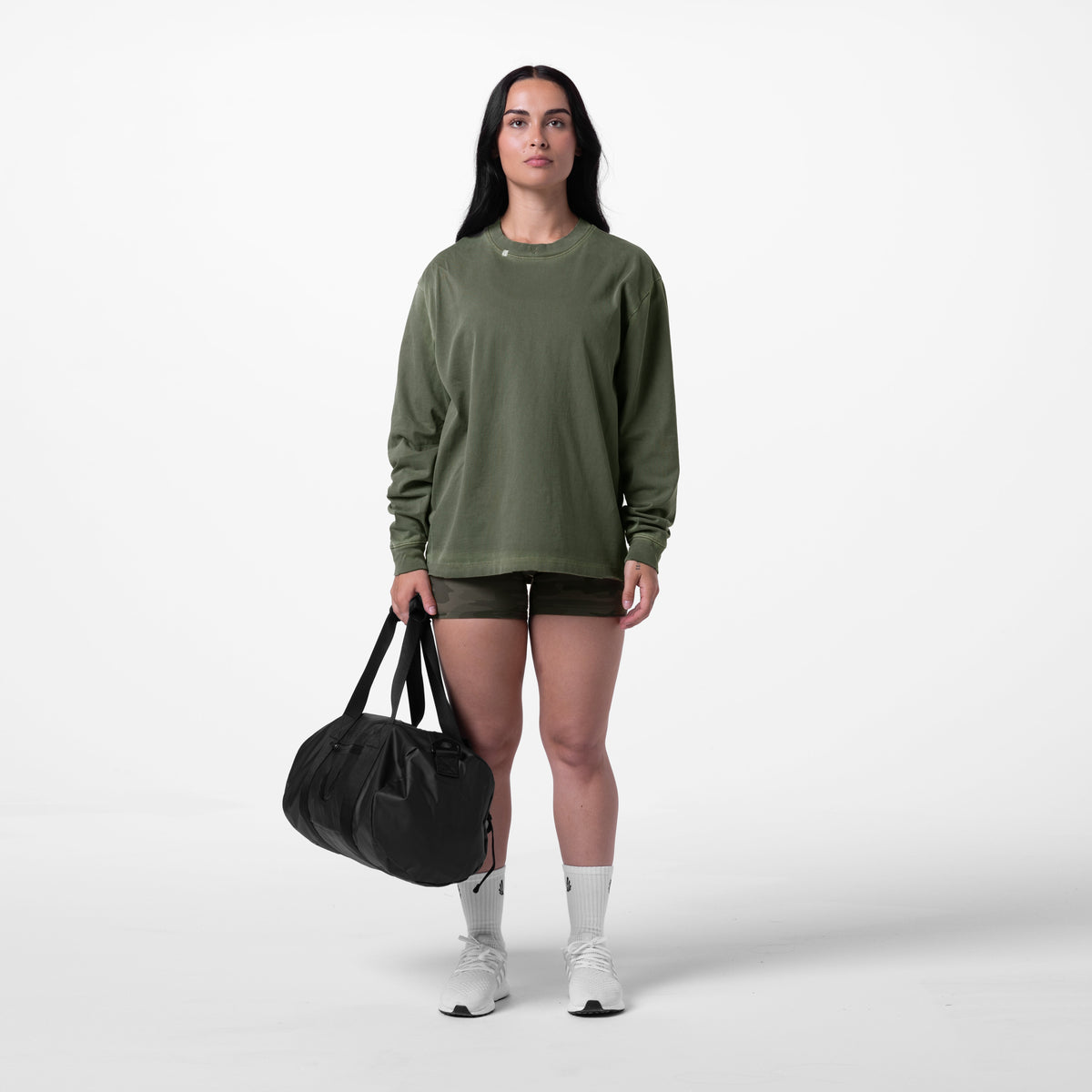 0851. Tech Essential™ Relaxed Long Sleeve - Faded Olive
