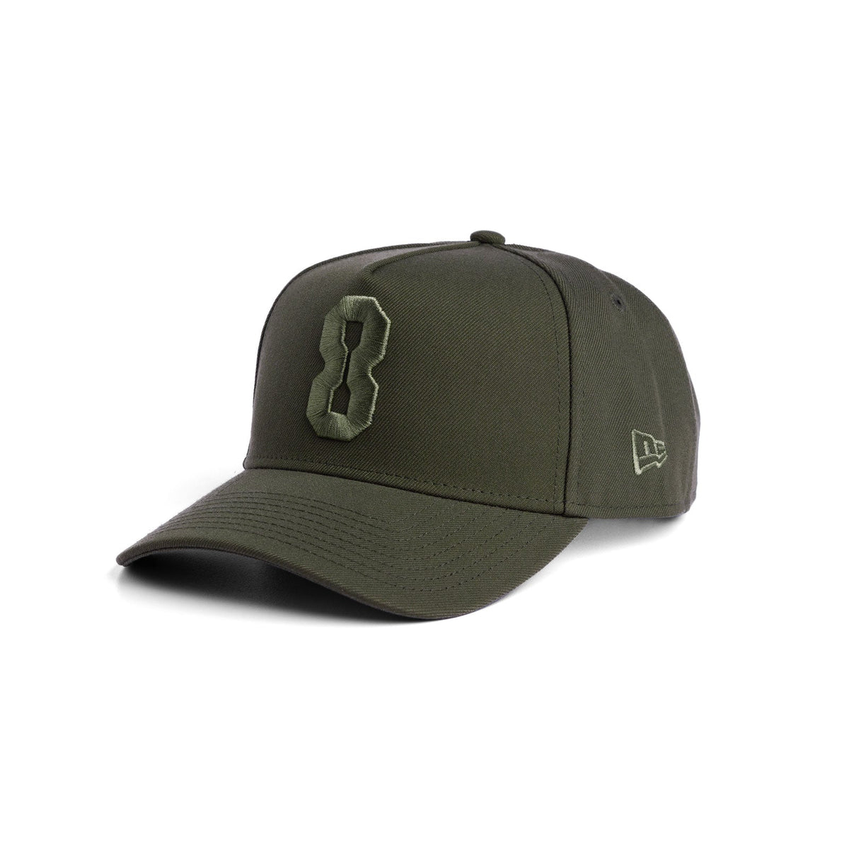 New Era® 9Forty® A-Frame Hat - Faded Olive "8"