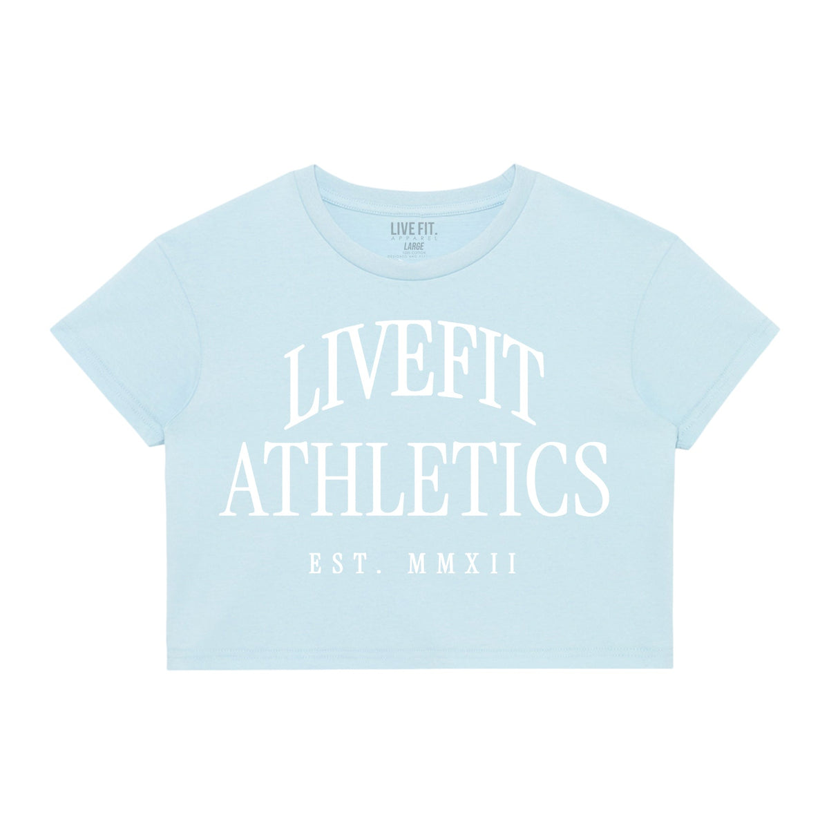 Oxford Crop Tee - Baby Blue