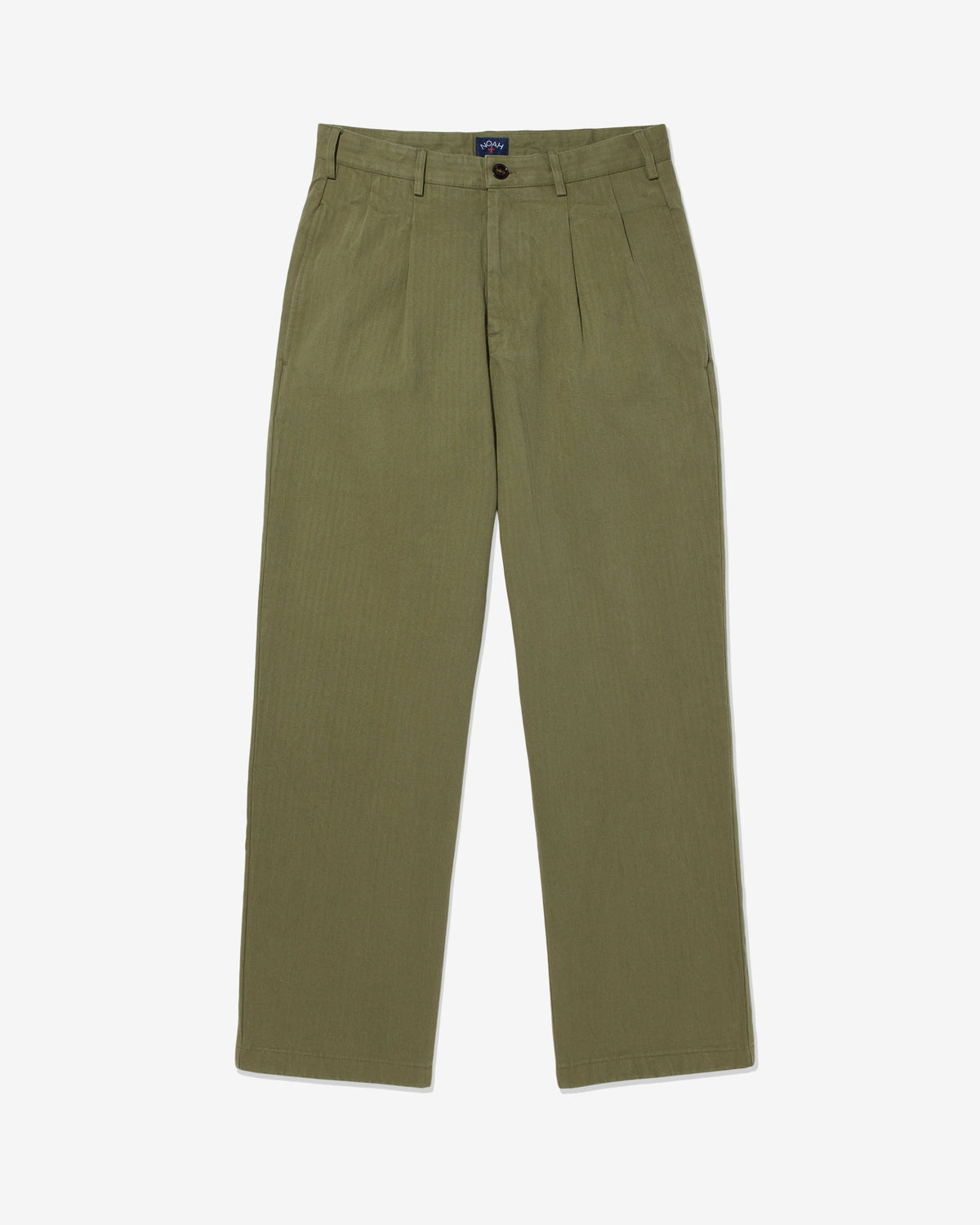 Classic Double-Pleat Herringbone Pant