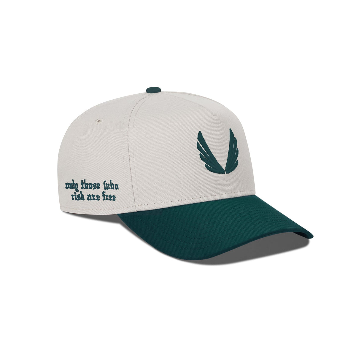 New Era® 9Forty® A-Frame Hat - Stone/Pacific Green Two Tone