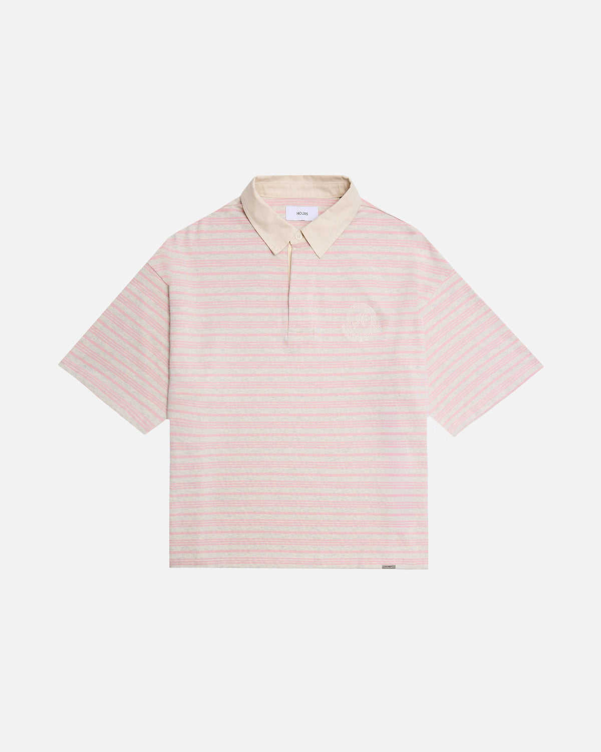 Striped Polo Shirt - Pink