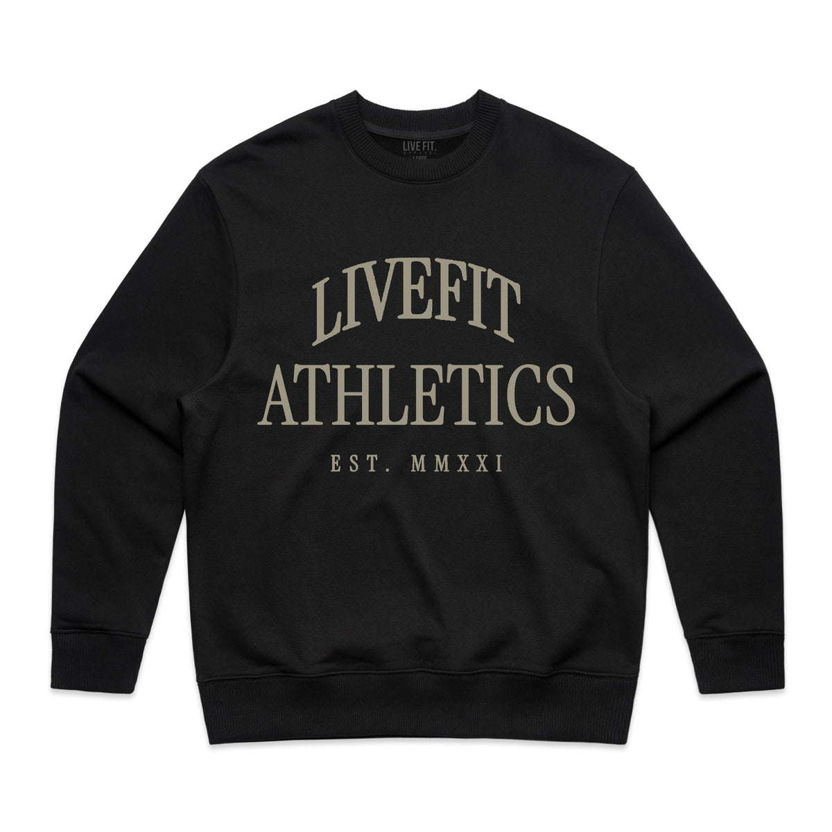 Oxford Crewneck Sweater - Black