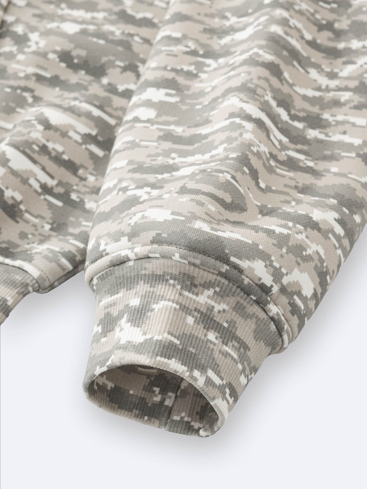DIGITAL CLOUD CAMO ZIP UP - GREEN