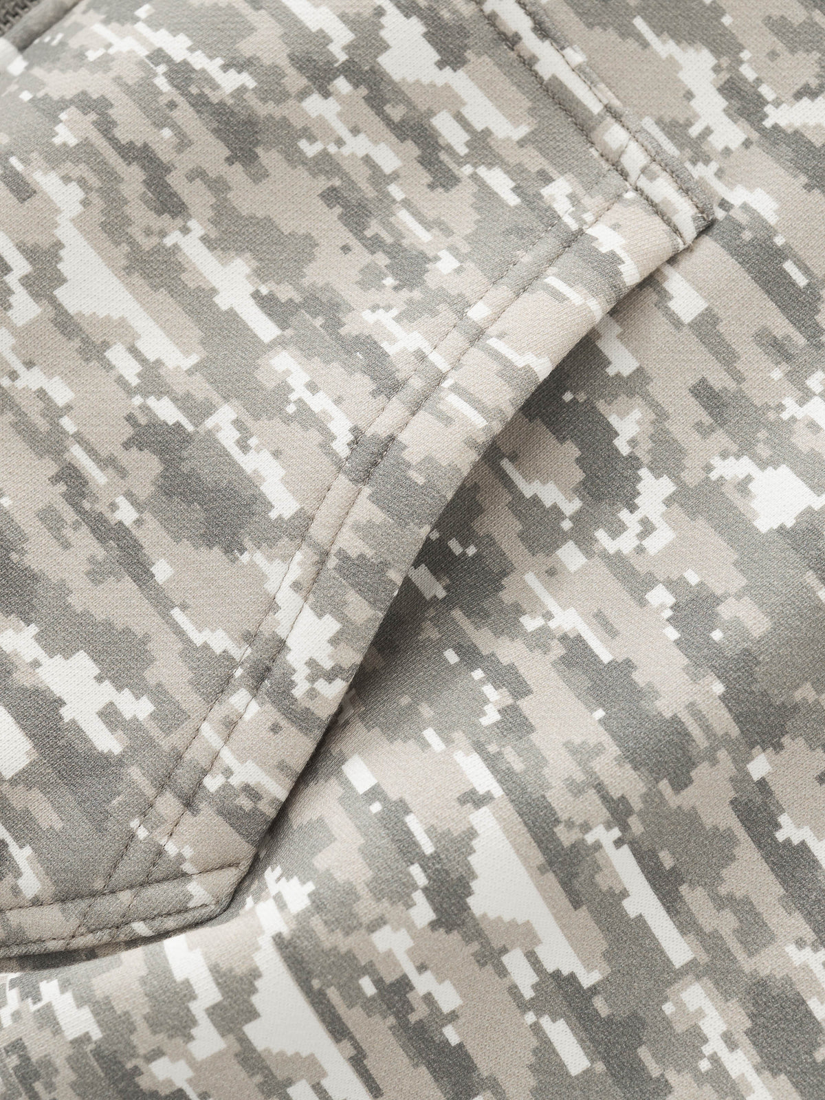 DIGITAL CLOUD CAMO ZIP UP - GREEN