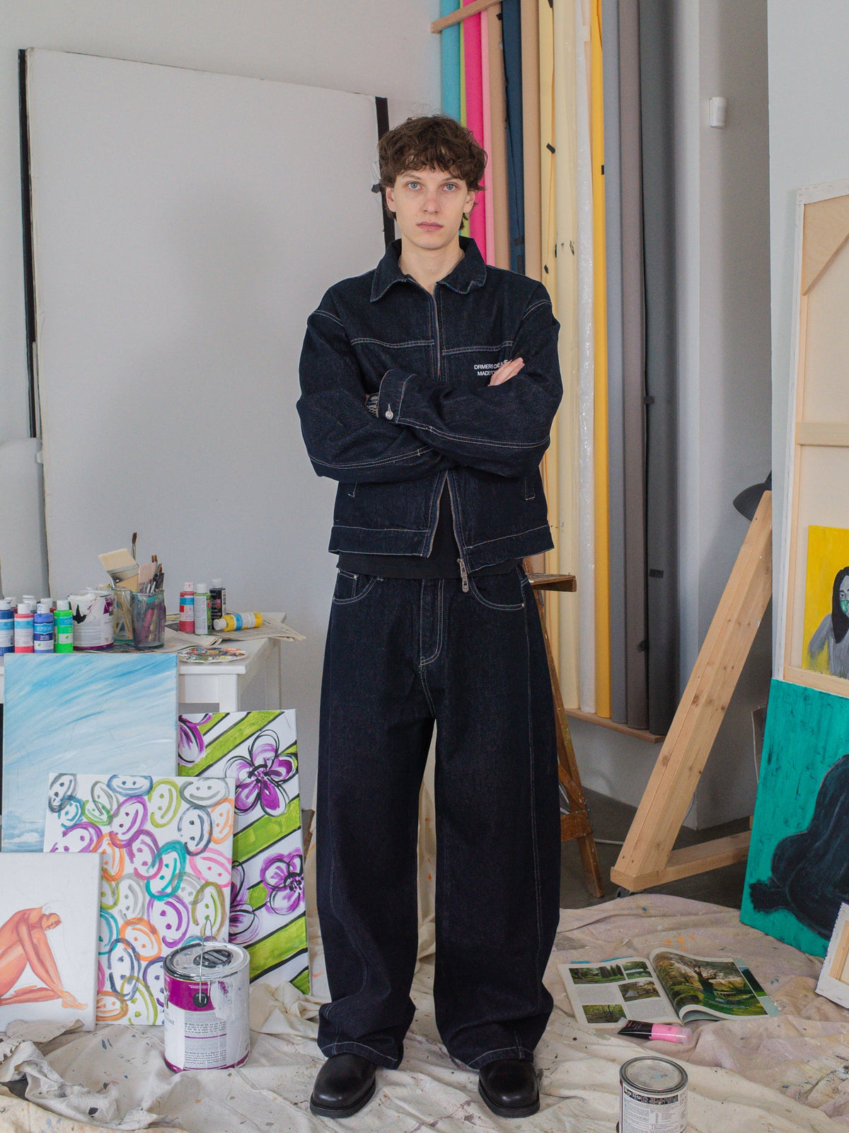 CREATIVE DEPT DENIM WORK JACKET - INDIGO