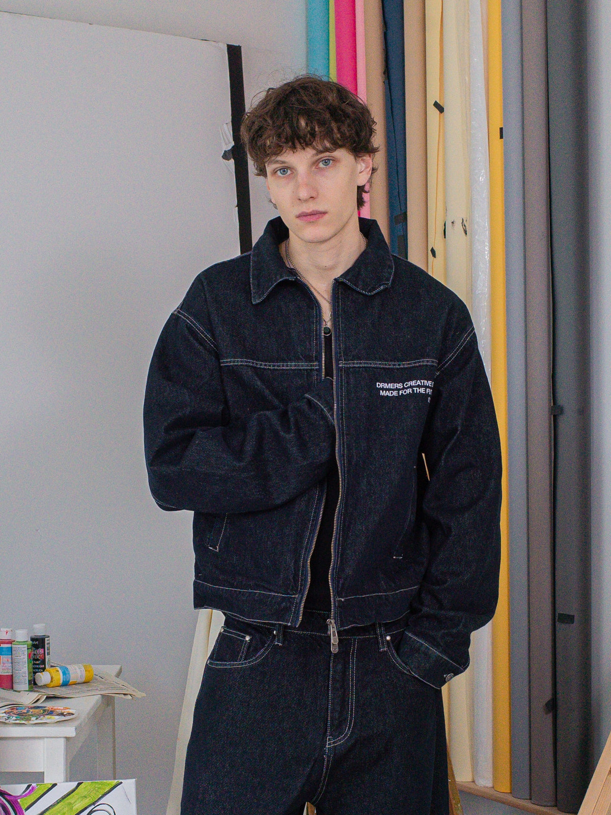 CREATIVE DEPT DENIM WORK JACKET - INDIGO
