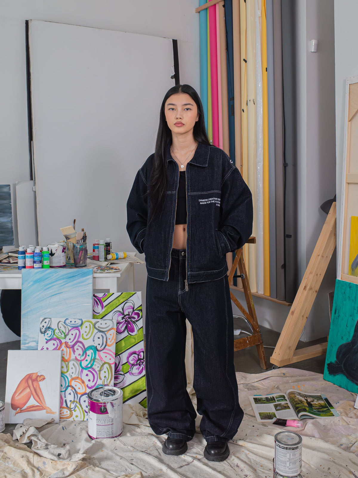 CREATIVE DEPT DENIM WORK JACKET - INDIGO