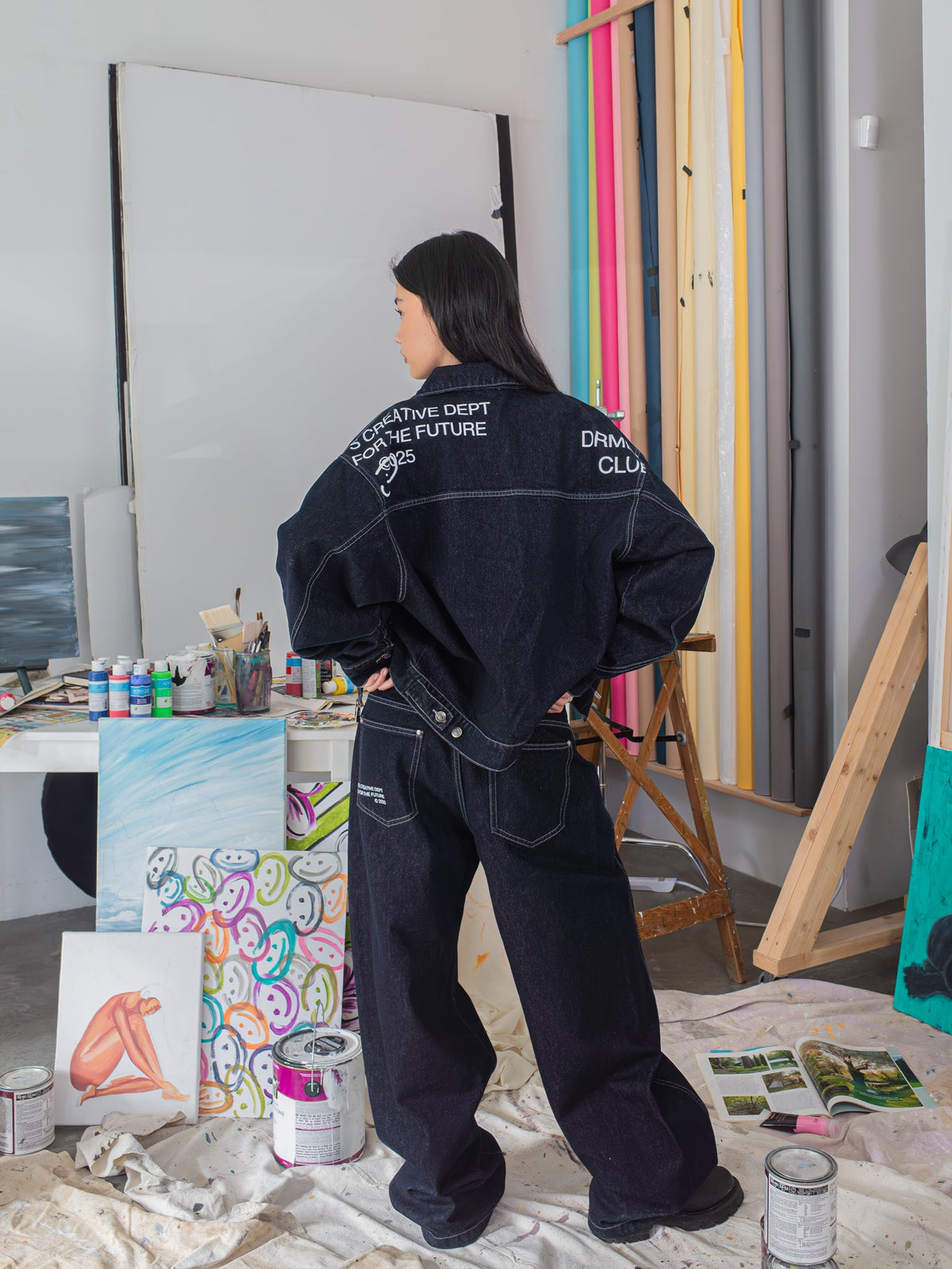 CREATIVE DEPT DENIM WORK JACKET - INDIGO