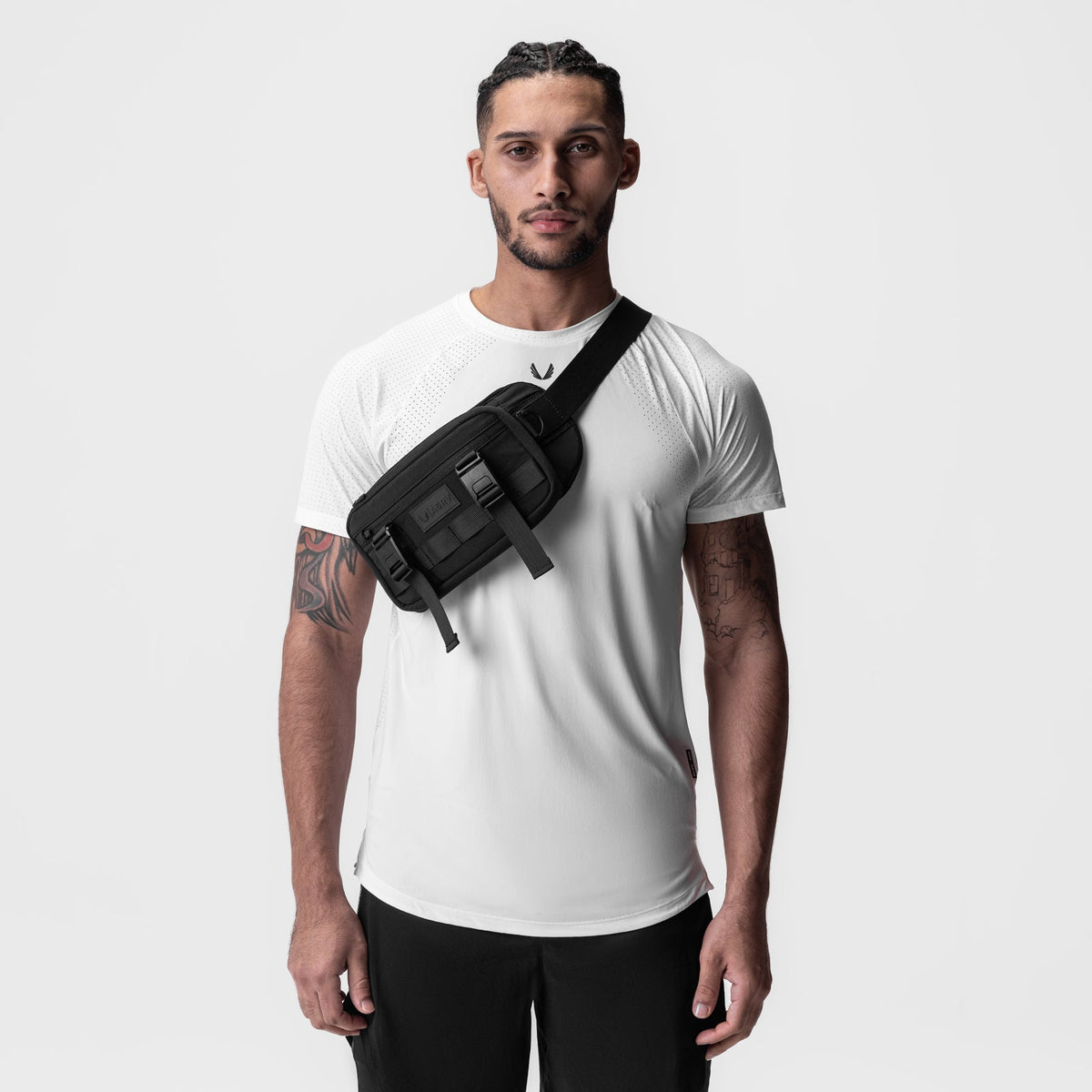 0899. 2-in-1 Packable Run Vest - Black
