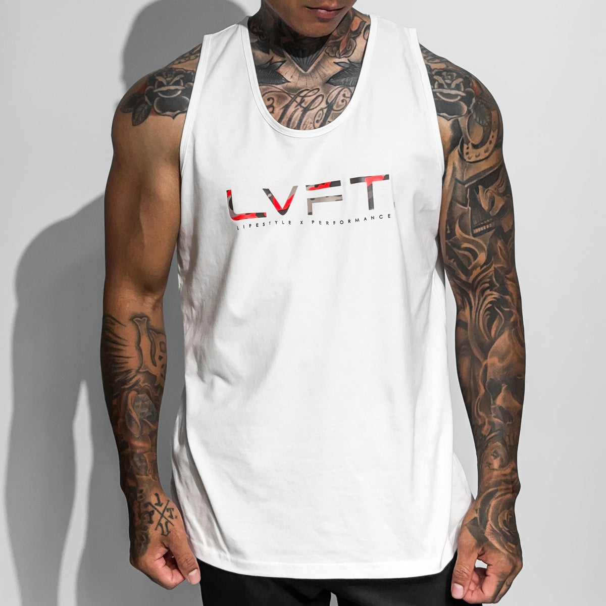 Recon Classic Tank - White / Red Camo