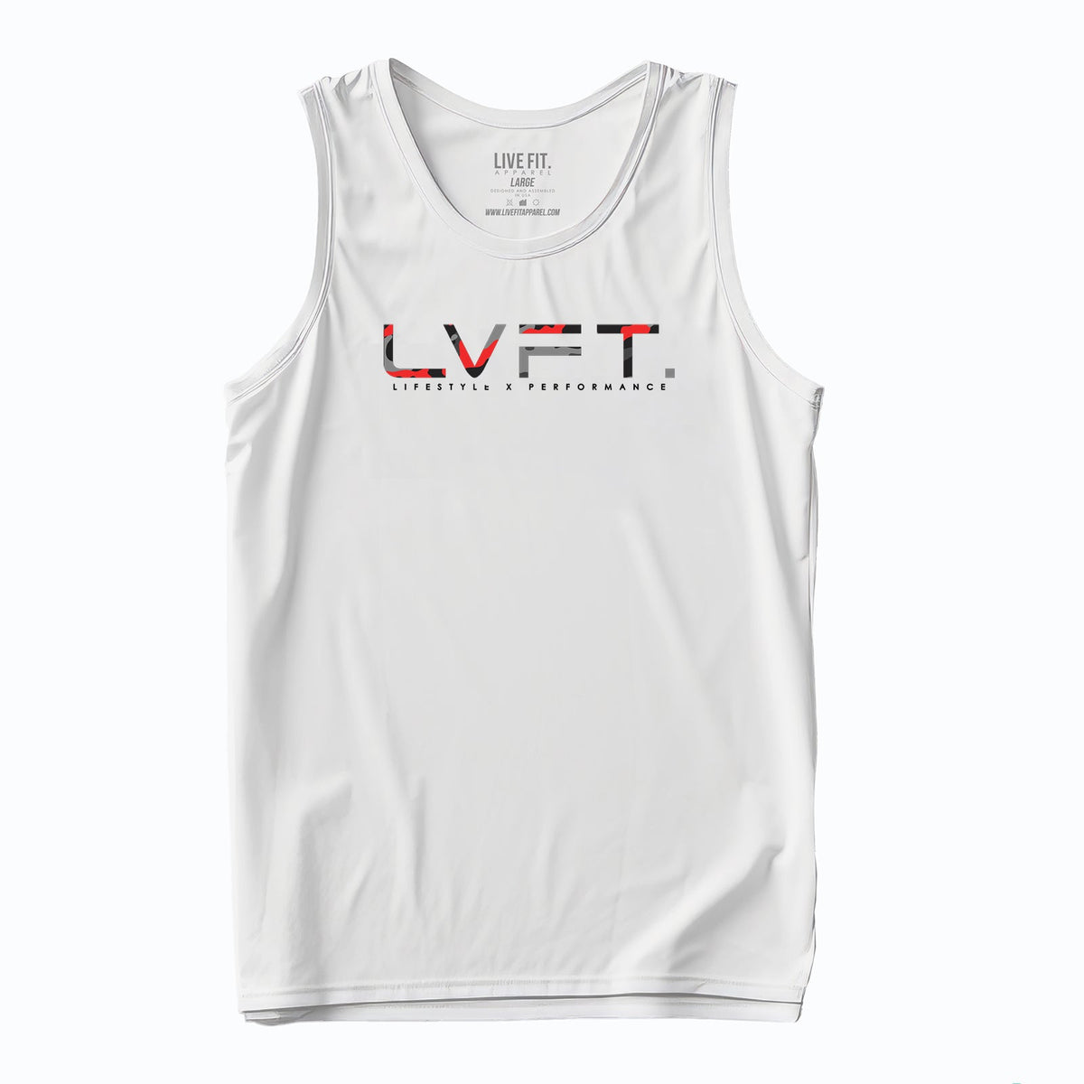 Recon Classic Tank - White / Red Camo