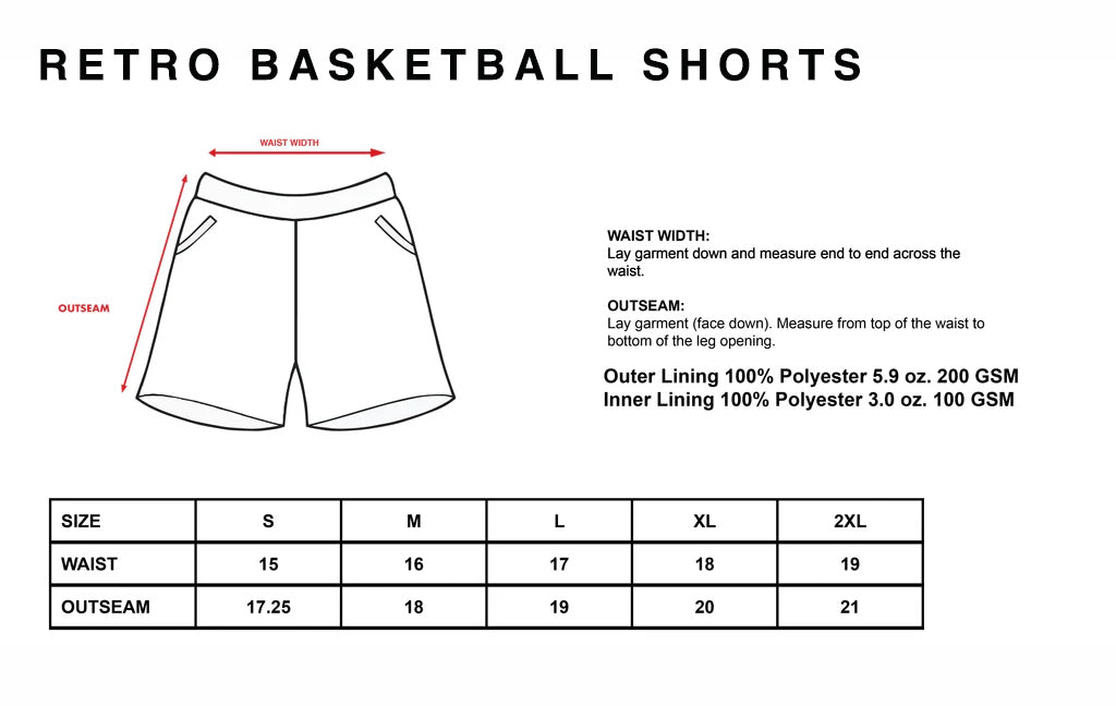 Retro National Mesh Shorts - Navy