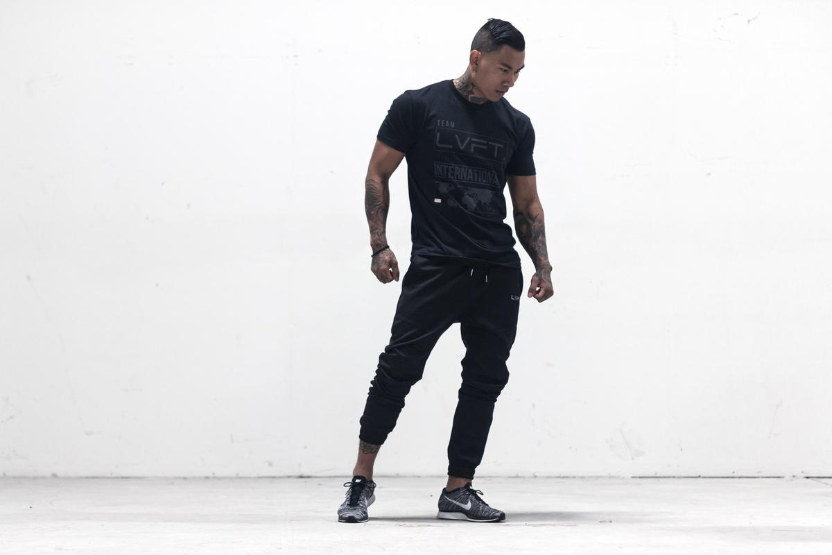 International Tee- Black/Black