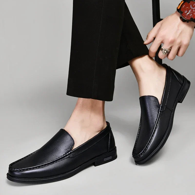 Men's Soft Split Leather Moccasins