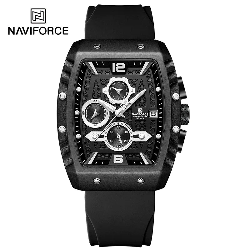 NAVIFORCE® Creative Barrel-Shaped Dial Men Watches