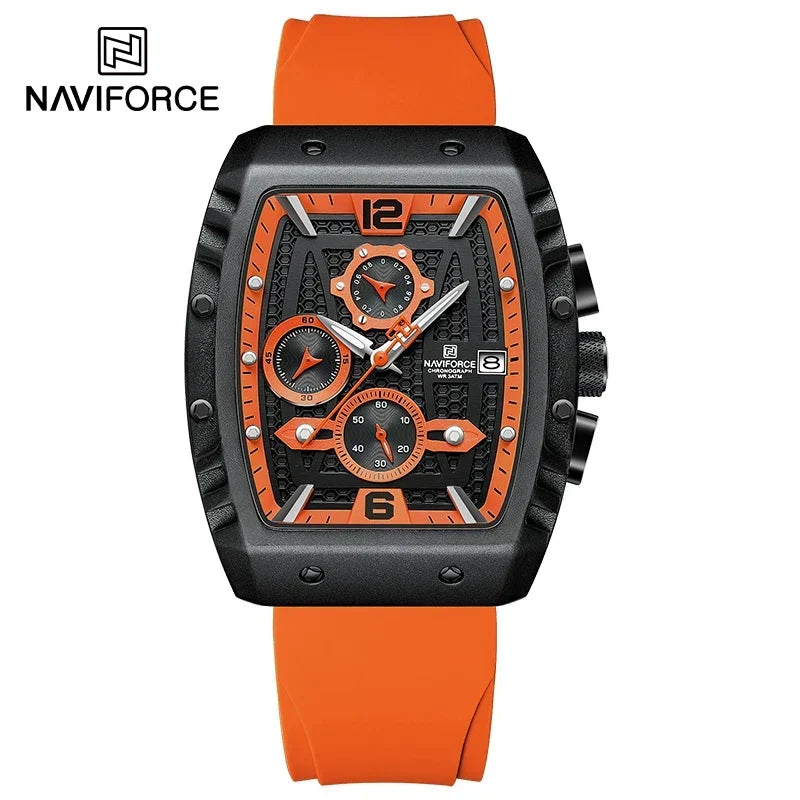 NAVIFORCE® Creative Barrel-Shaped Dial Men Watches
