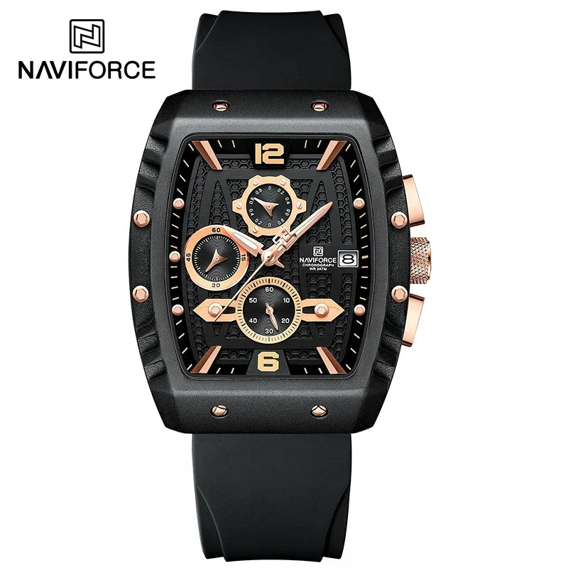 NAVIFORCE® Creative Barrel-Shaped Dial Men Watches