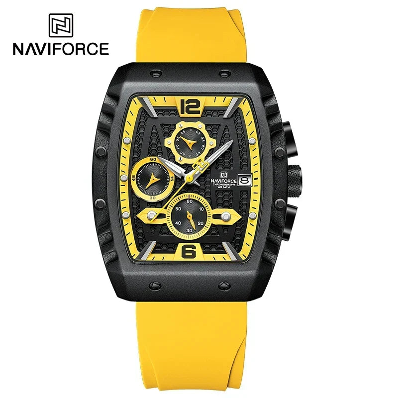 NAVIFORCE® Creative Barrel-Shaped Dial Men Watches