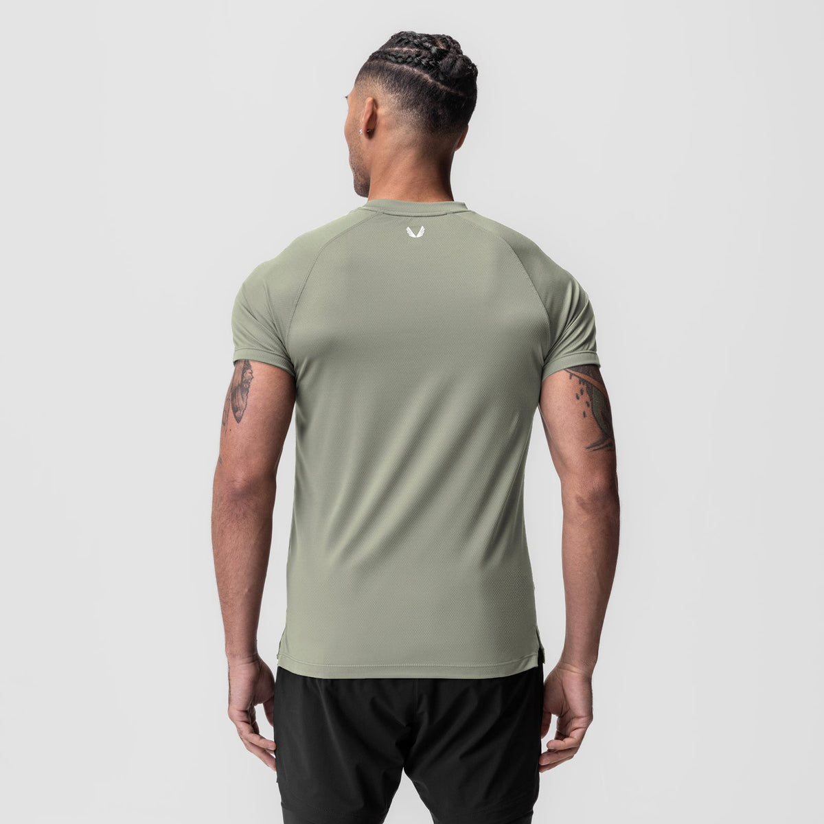 0918. AeroSilver® Fitted Tee - Sage