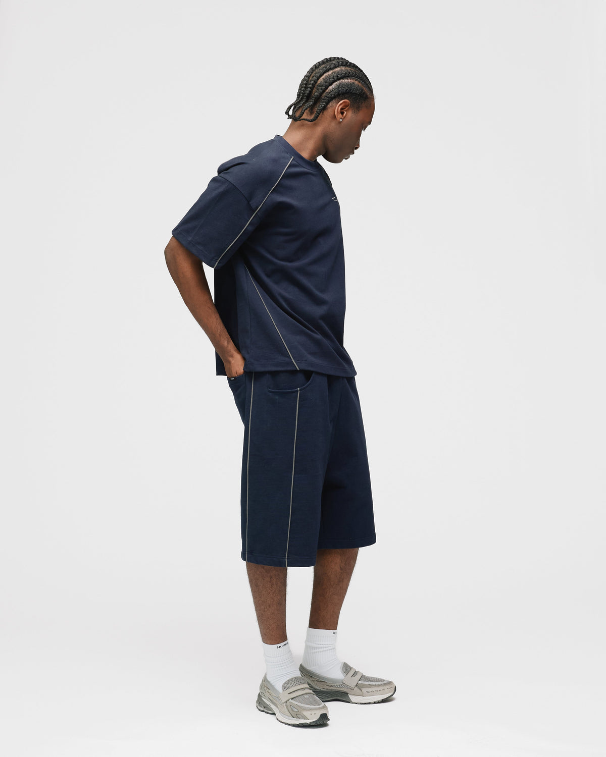 Arc Baggy Sweatshorts - Navy