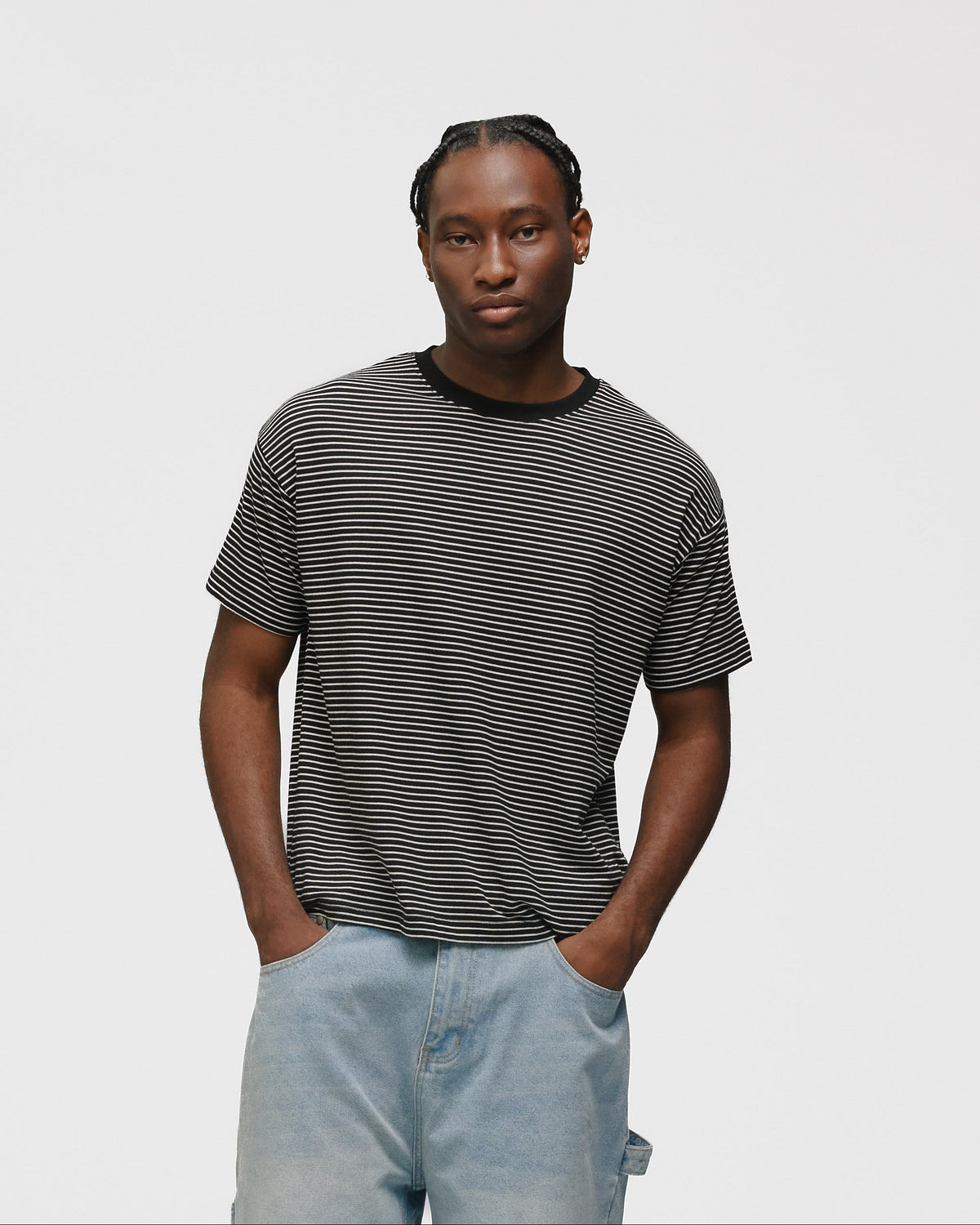 Striped T-Shirt - Black