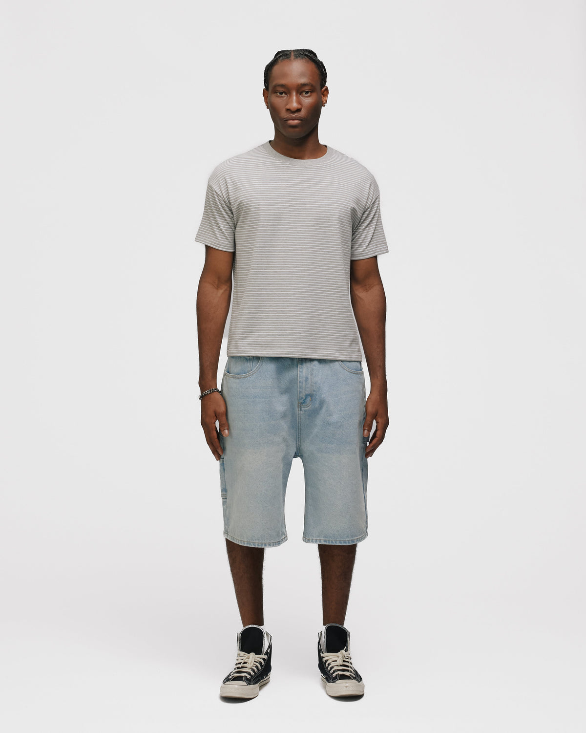Striped T-Shirt - Grey