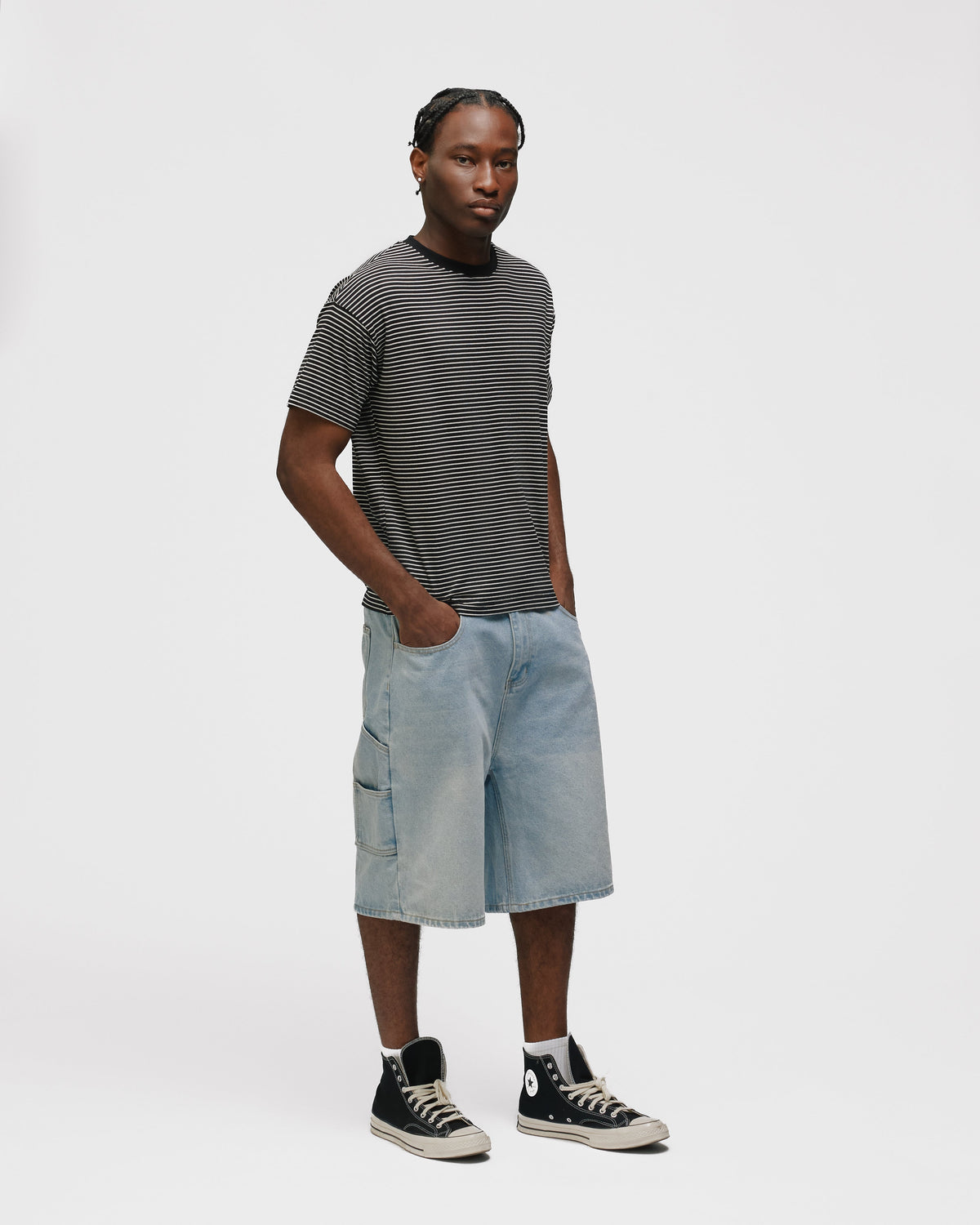 Striped T-Shirt - Black