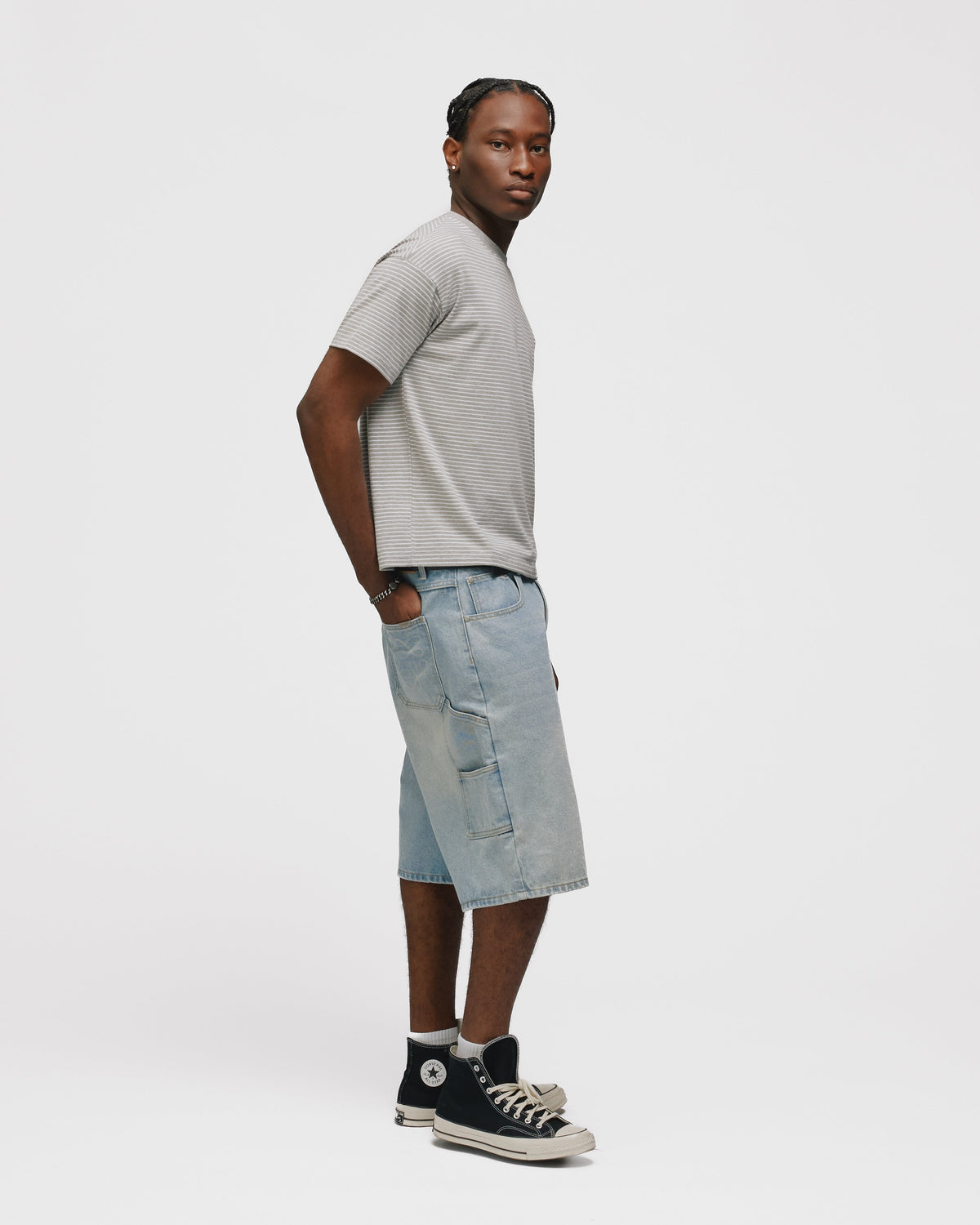 Striped T-Shirt - Grey