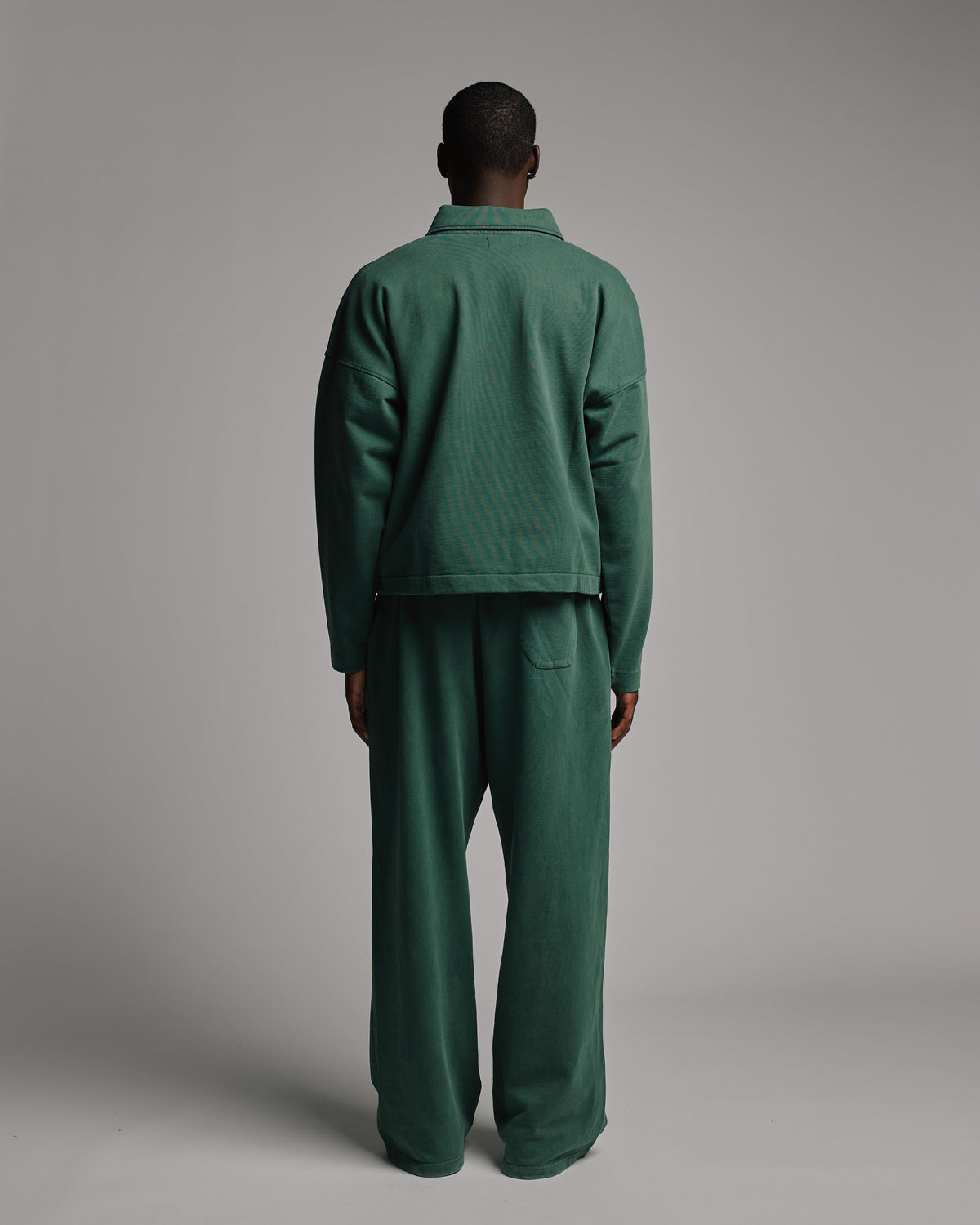 Collared Full Zip - Vintage Green