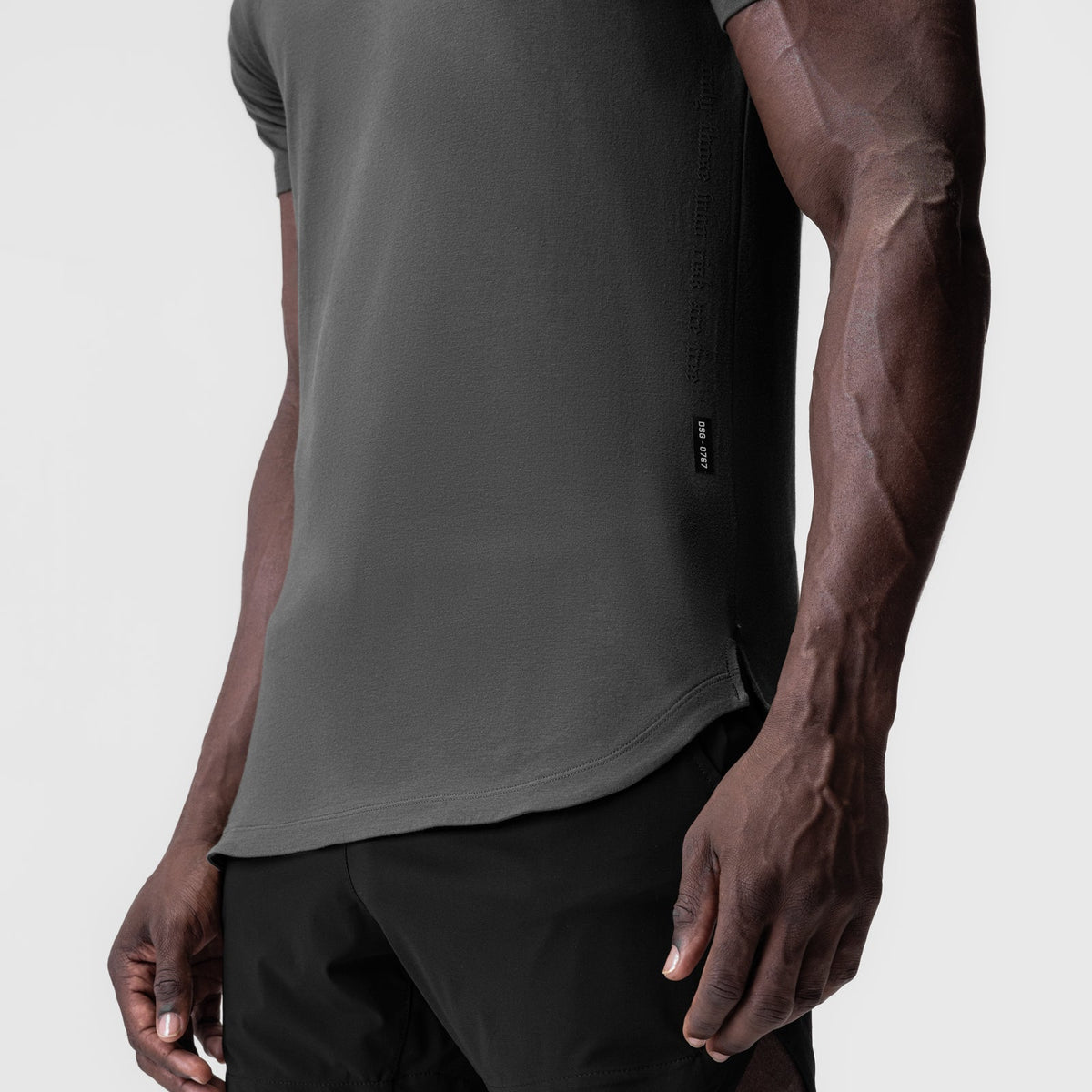 0767. Supima® Established Tee - Space Grey
