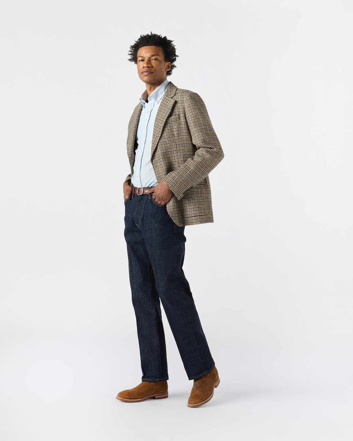 Houndstooth Sack Jacket