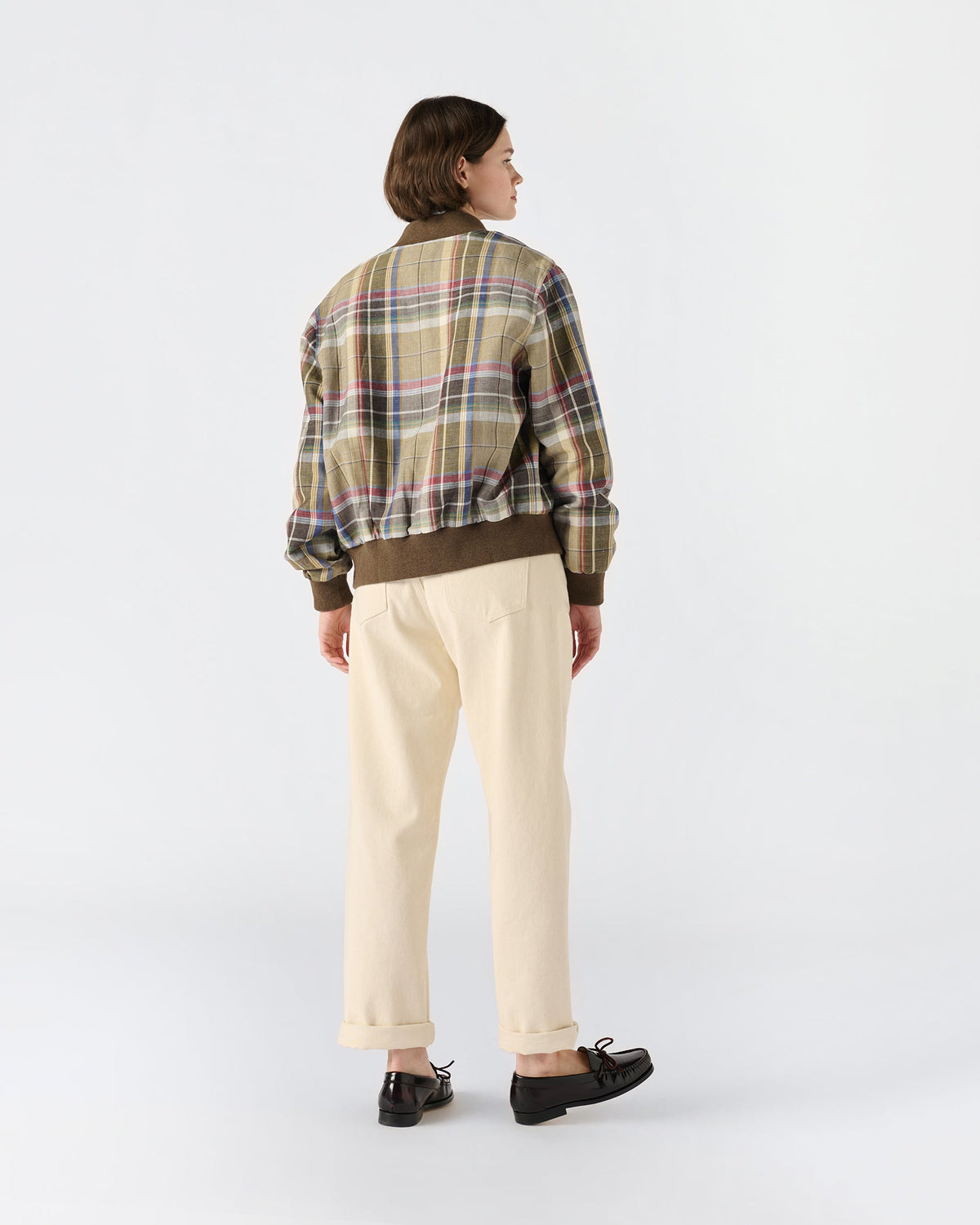 Linen Varsity Jacket