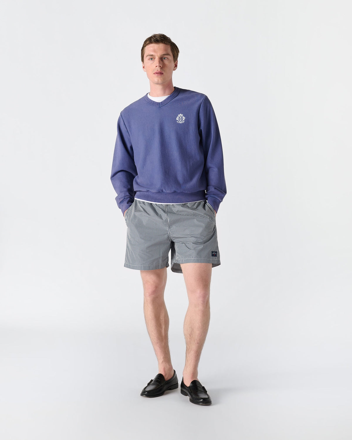 Salt Wash V-Neck Sweatshirt