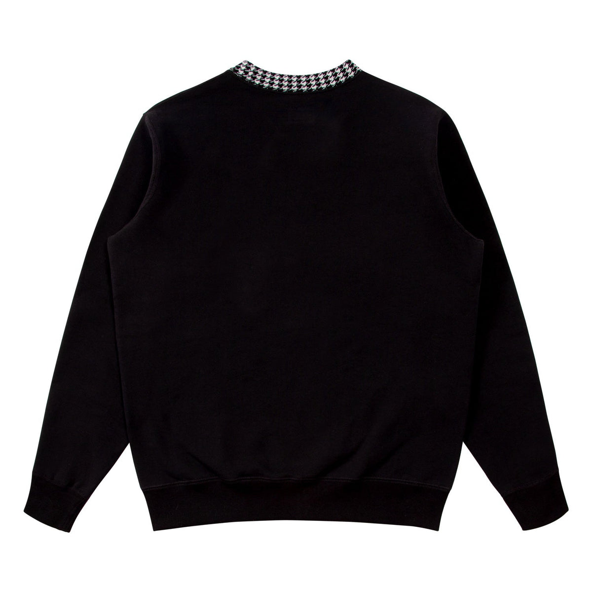 Houndstooth Collar Crewneck